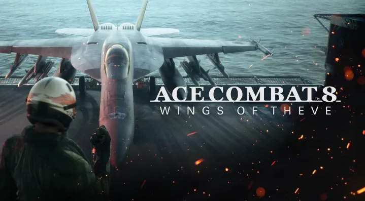 Official Steam header banner for ACE COMBAT 8: WINGS OF THEVE.