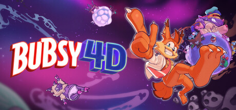 Bubsy 4D Steam header key art