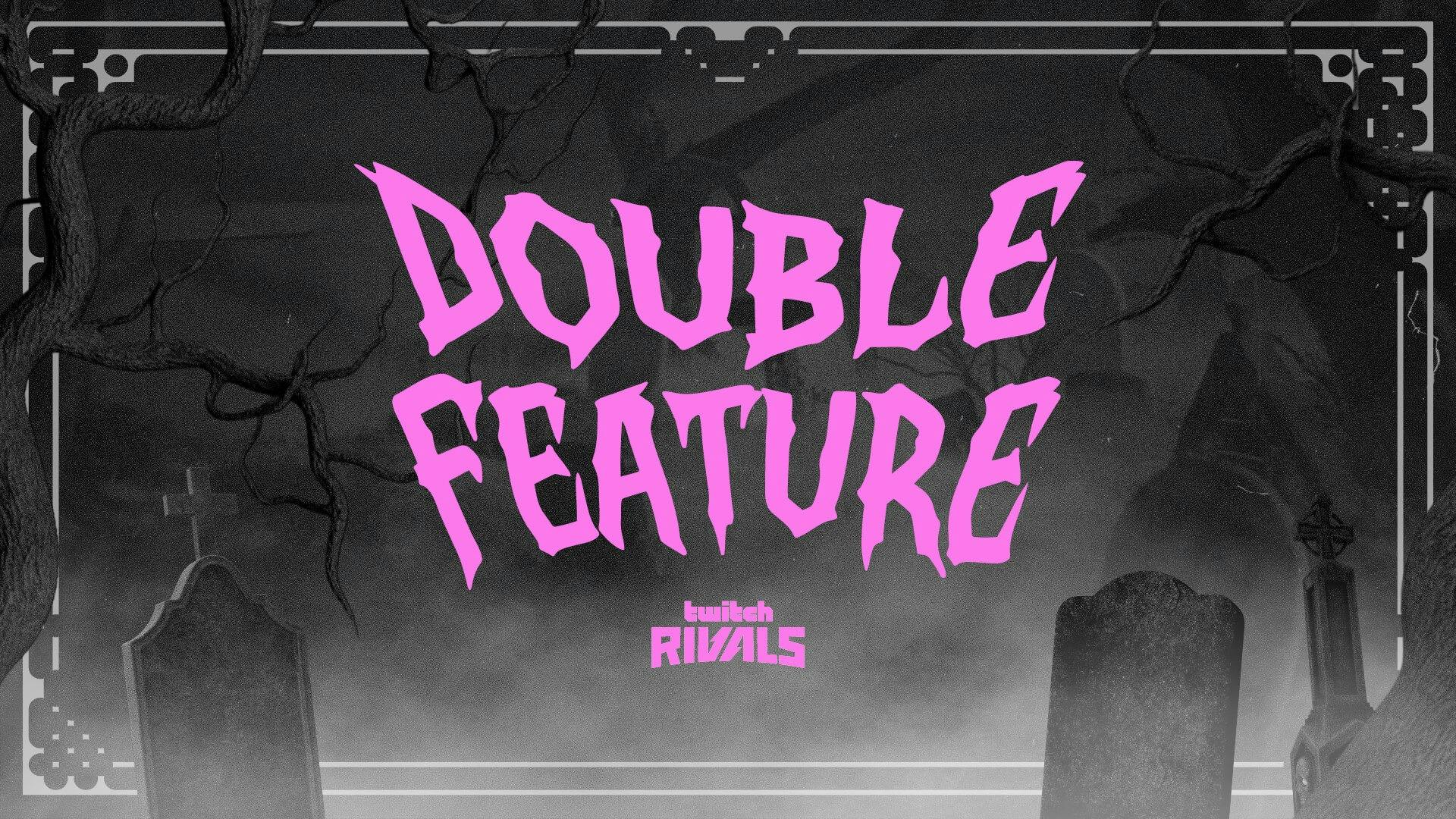 Twitch Rivals of Terror 'Double Feature' event banner from Twitch's Stream-o-Ween 2026 blog post