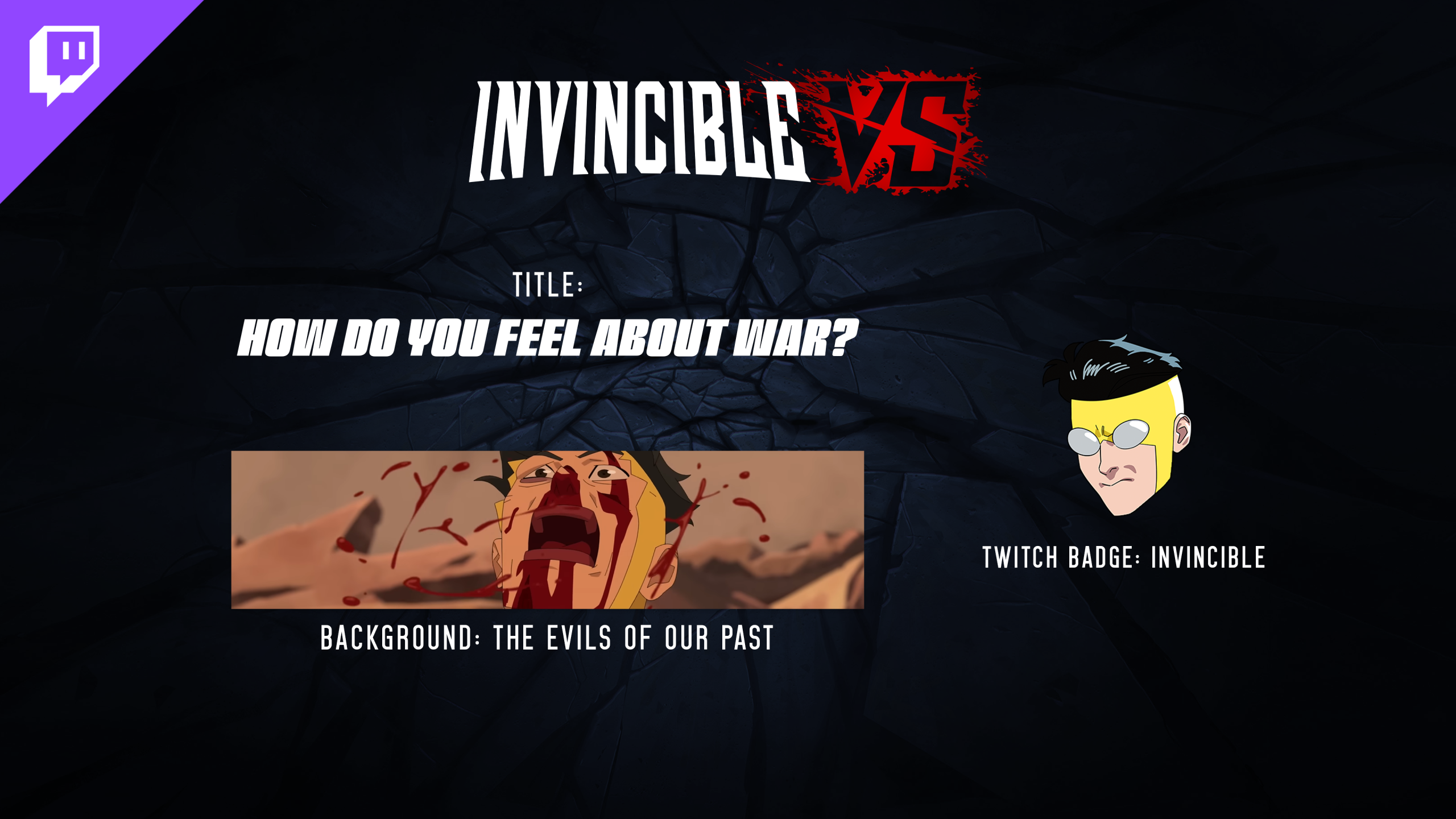 Invincible VS Twitch Rewards key art