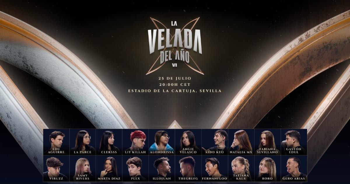Official La Velada del Año VI banner (1200x630 key art from the official event site)