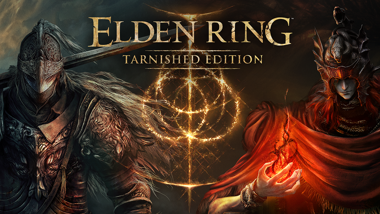 ELDEN RING Tarnished Edition key art with logo (official Bandai Namco announcement banner)