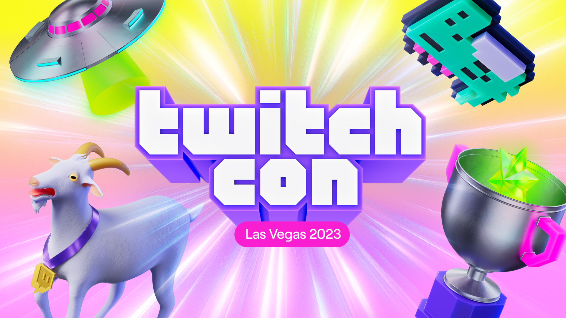 TwitchCon Las Vegas 2023 Twitch blog header art