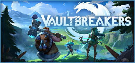 Vaultbreakers Steam header art with logo
