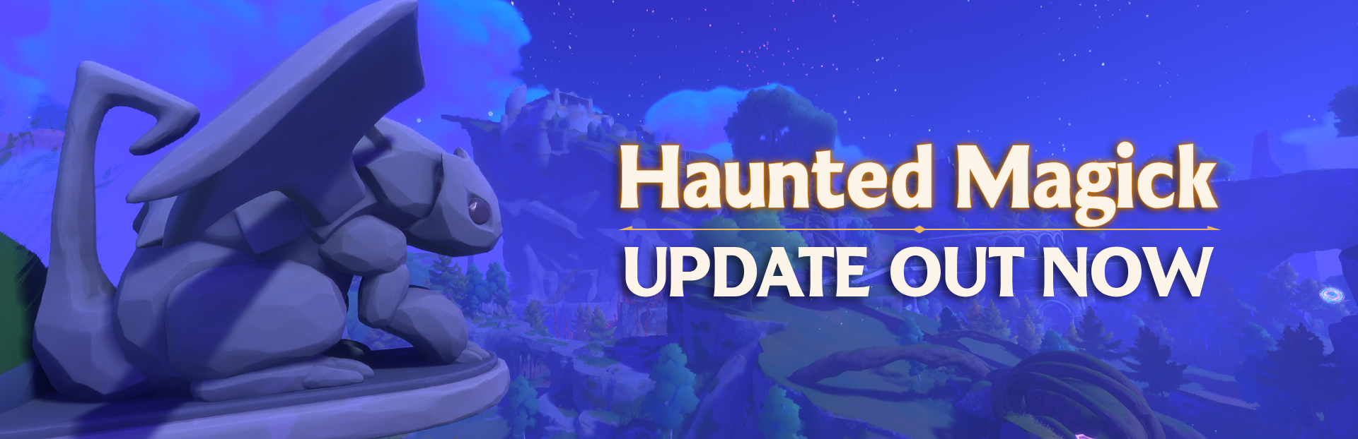Haunted Magick update banner from the official Steam announcement
